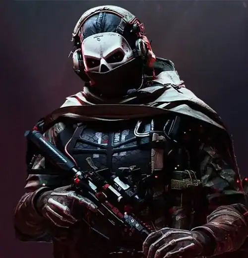 عکس گوست رد تیم ۱۴۱ کالاف دیوتی موبایل (Ghost – Red Team 141)